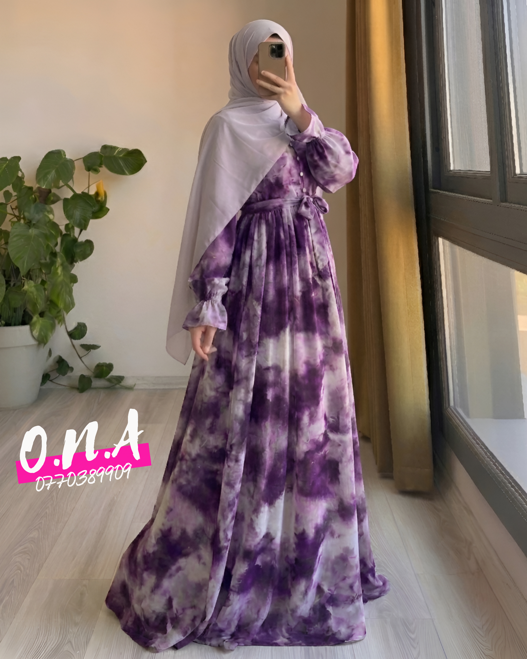 Robe ALBA violet full